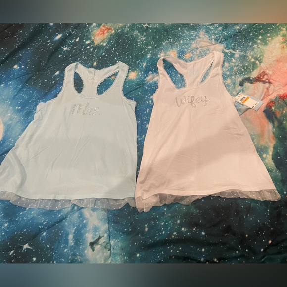 Bundle of 2 Kensie Lace Trimmed Bridal Tank Tops - Picture 3 of 10